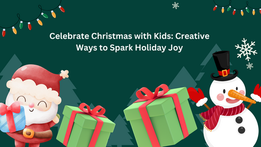 Kids engaging in fun Christmas activities, creating crafts, and celebrating the holiday season with joy and creativity