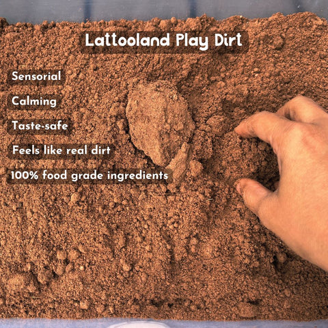 Sensory play dirt | Taste-safe | Indoor Dirt | Easy to mould