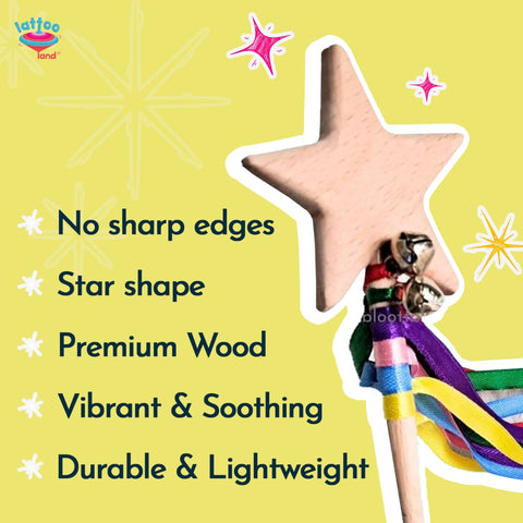 Natural Skin-Safe Gulaal with Wooden Wand for Kids | Holi Gift Hamper for Kids |Non-Toxic Holi Colors | Safe & Fun Holi Gift