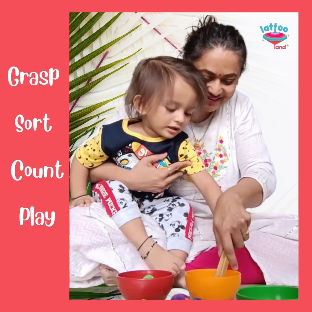 montessori colour sorting toys for counting grasp