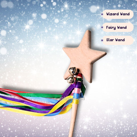  A wooden fairy wand toy that inspires kids’ creativity and magical storytelling moments. Toy Wizard wand for boys, star wand for girls