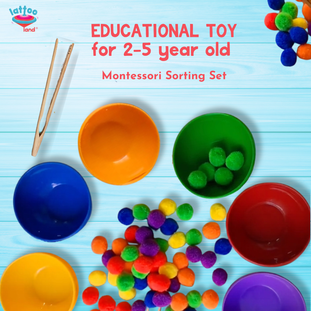 Color recognition sorting toys for kids, encouraging early learning and developmental play activities.