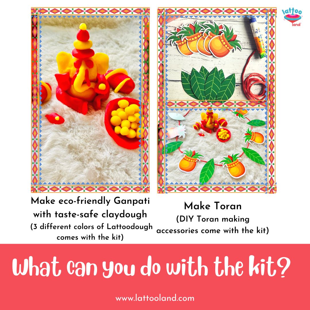 Fun craft activity with the Ganesha kit, fostering creativity and artistic skills.