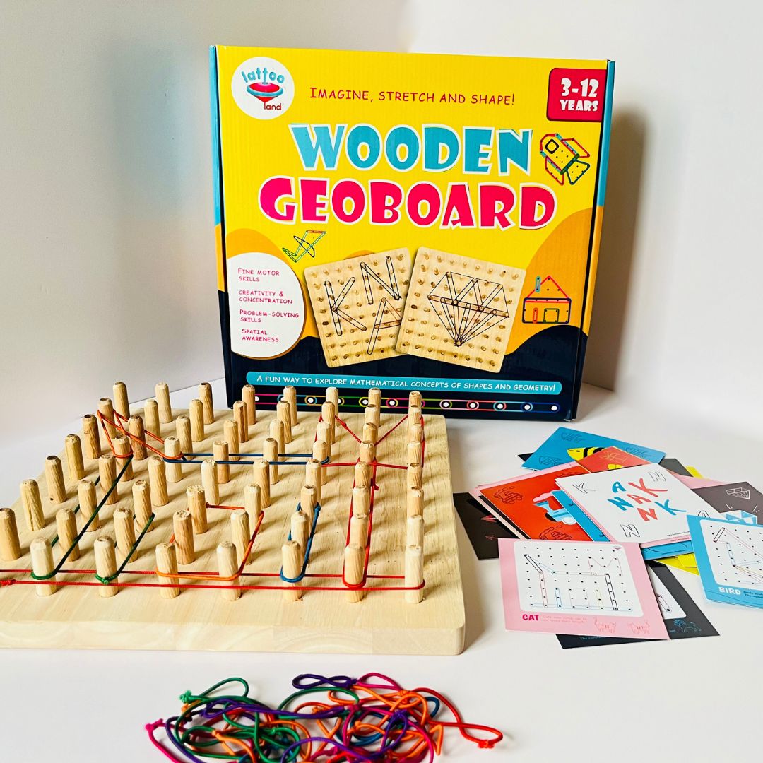  Geoboard educational toy for kids to learn geometry, patterns, and shapes