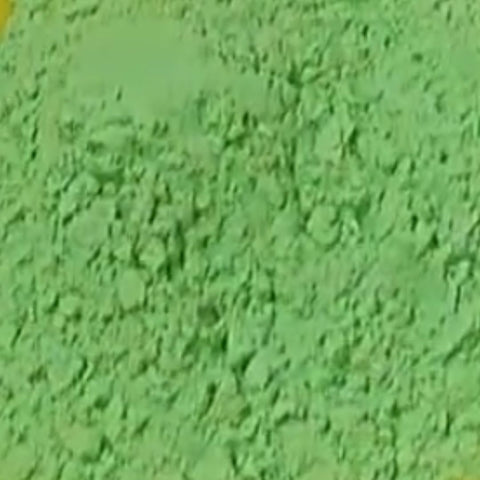 Bright green Holi color Gulal powder for festivals and celebrations