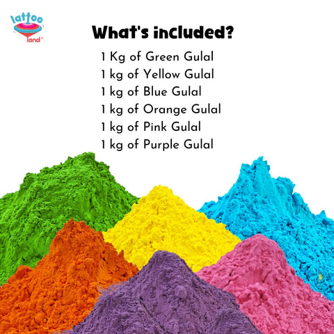 Holi Gulal color powder family pack for celebrations