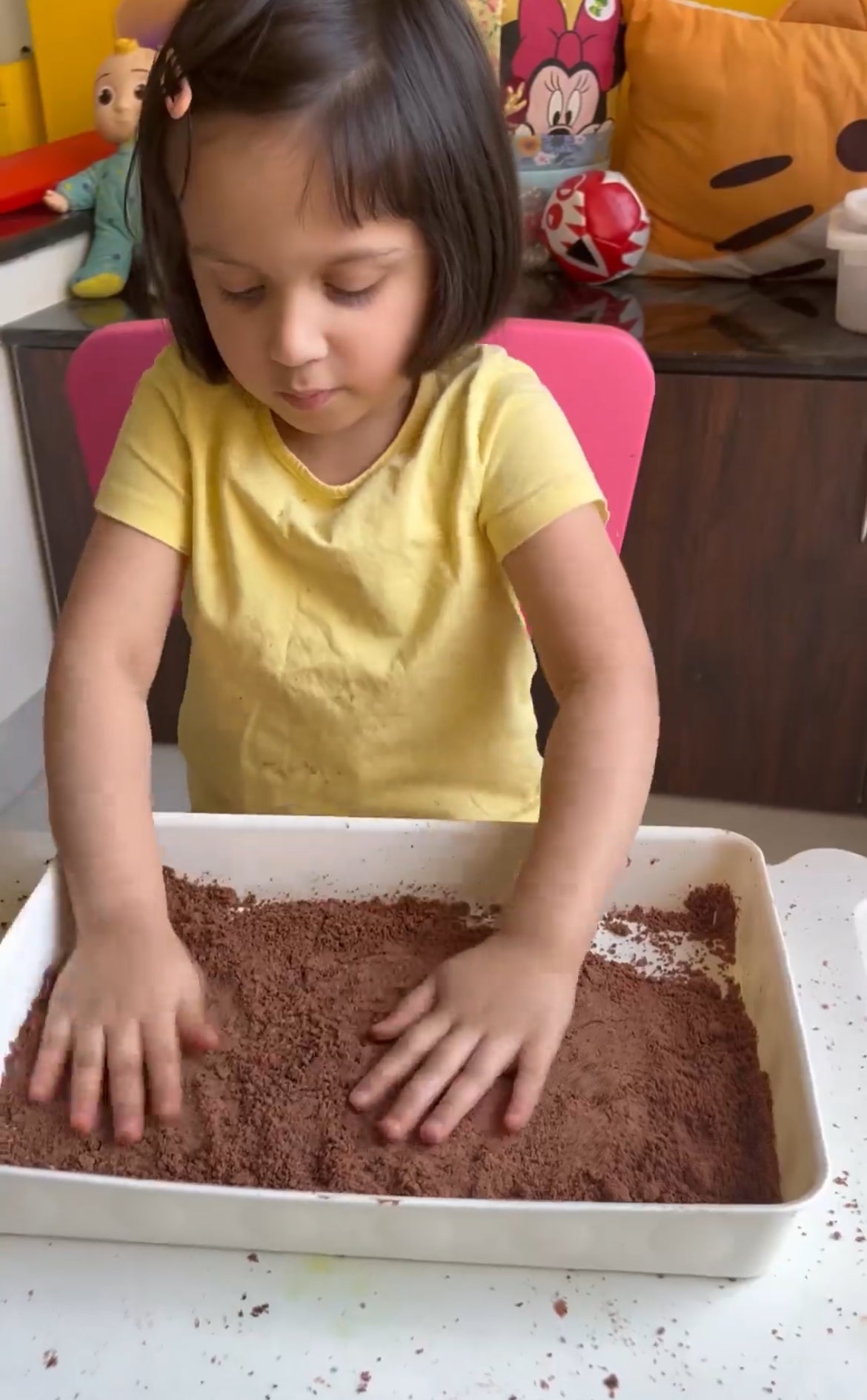 Sensory Bin Dirt Sand Construction Toy set featuring realistic dirt, sand, and construction vehicles. Perfect for tactile play, imaginative building, and sensory exploration for toddlers and kids