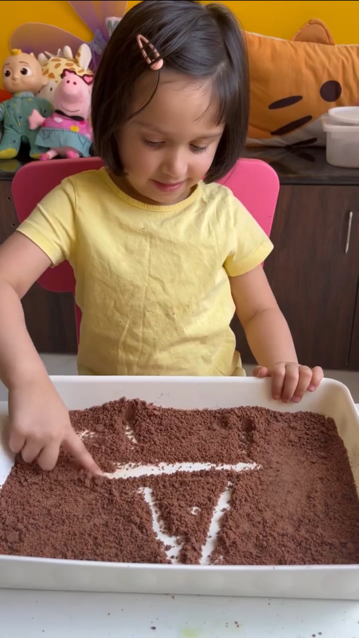 Safe and fun sensory dirt and sand construction toy designed for toddlers.