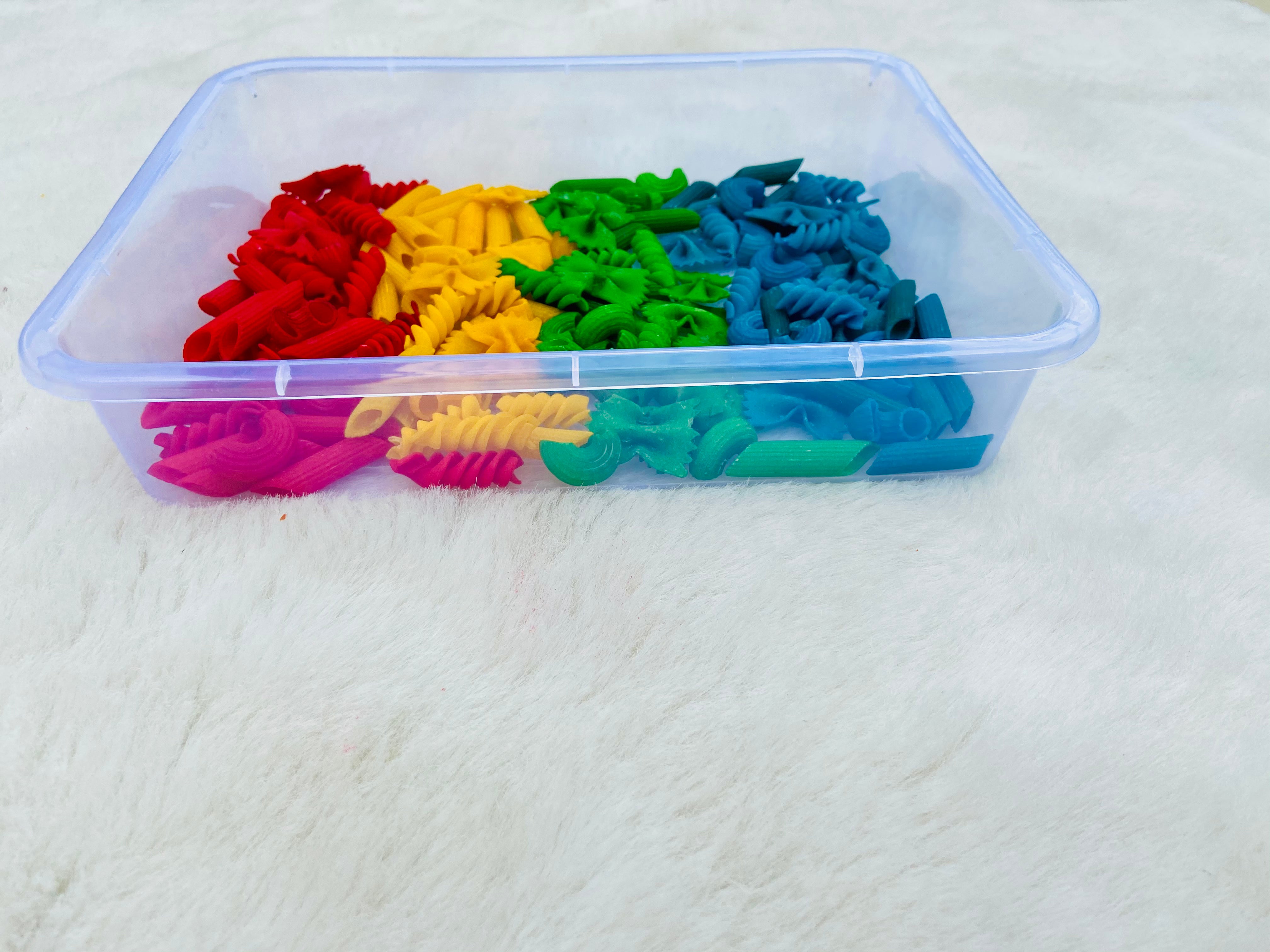 Durable sensory bin container for kids, designed for mess-free and imaginative sensory activities