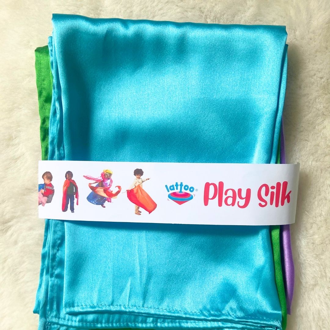 Soft sensory PlaySilk fabric for toddlers and kids, perfect for interactive play. Play silk big size for kids montessori best DIY